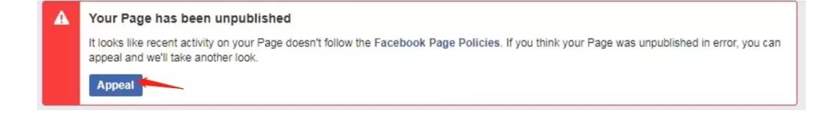 facebook账户被停用